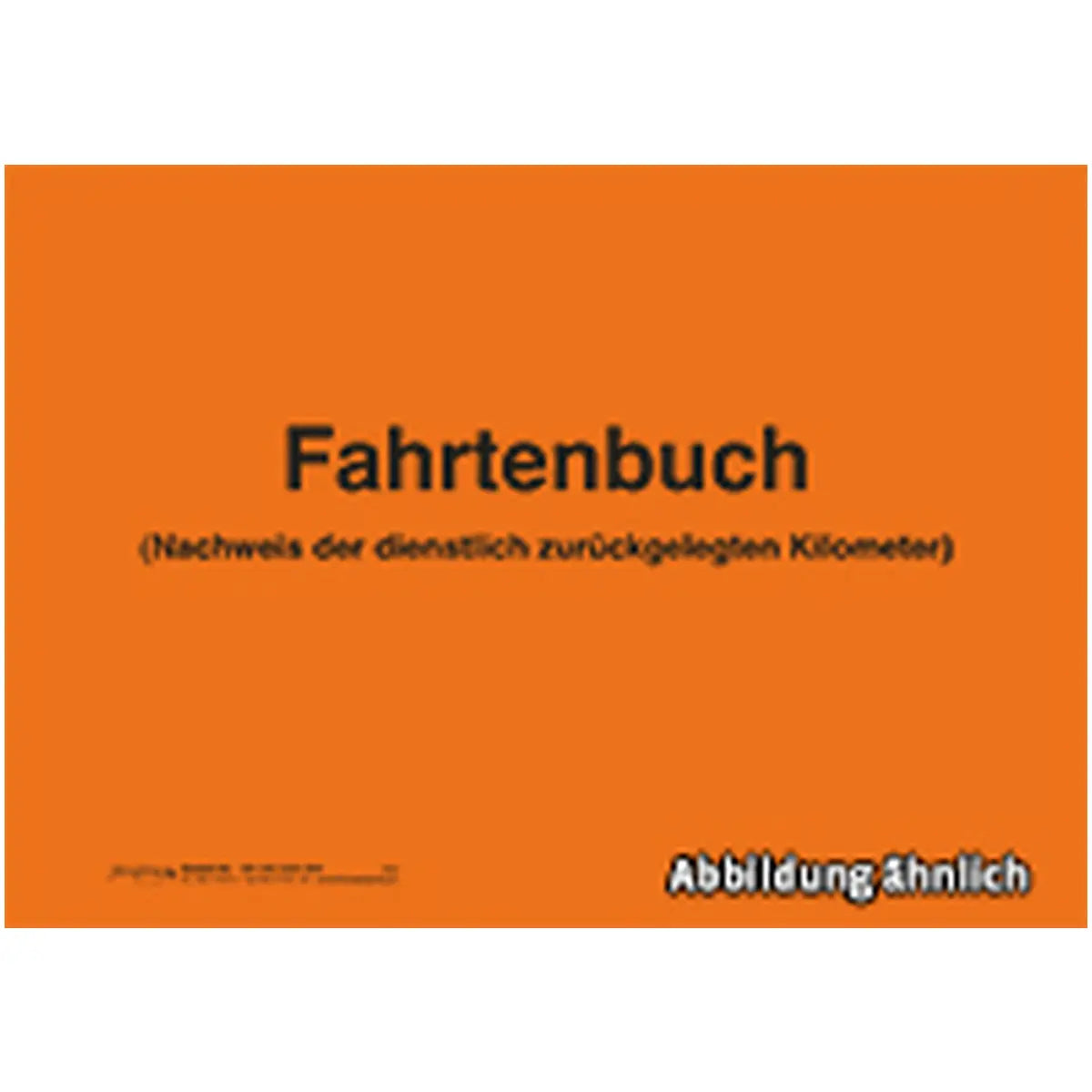 Fahrtenbuch, DIN A5 40-seitig, orange