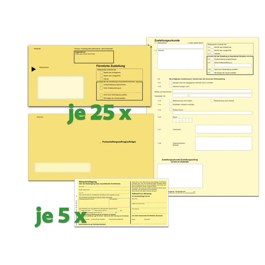 ZU-Paket 25 beliehene Unternehmen, 1 Set