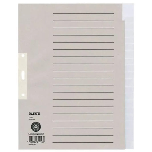 1220 Register - Tauenpapier, A4 Überbreite, 20 Blatt