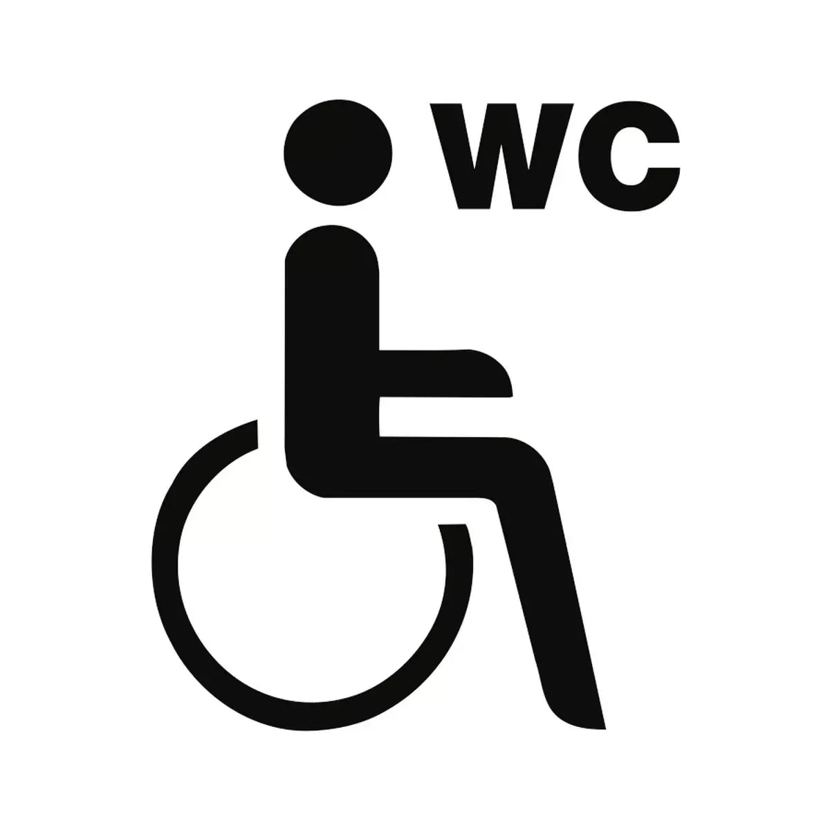 Piktogramm WC Behinderte/barriefrei, Symbolschild