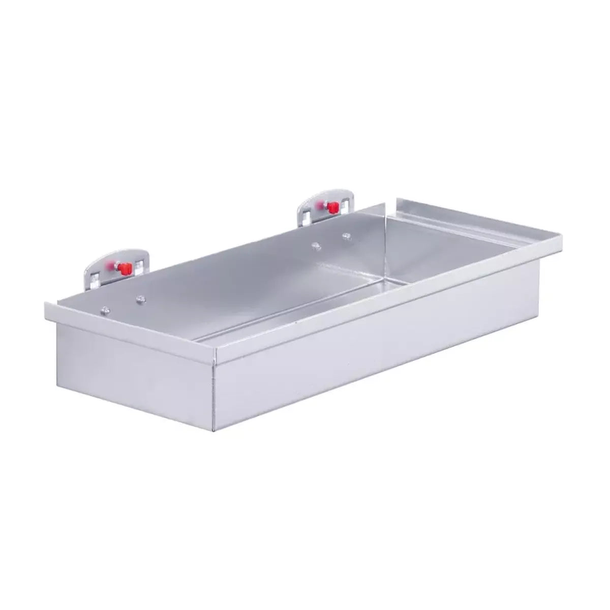 Ablagebox, BxTxH 320x135x55 mm, ähnlich RAL 9006 aluminium