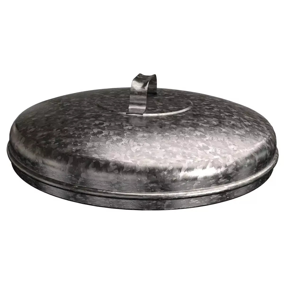 Deckel zu Mülltonne Vol. 100 l, Deckeldurchm. 425 mm, feuerverzinkt