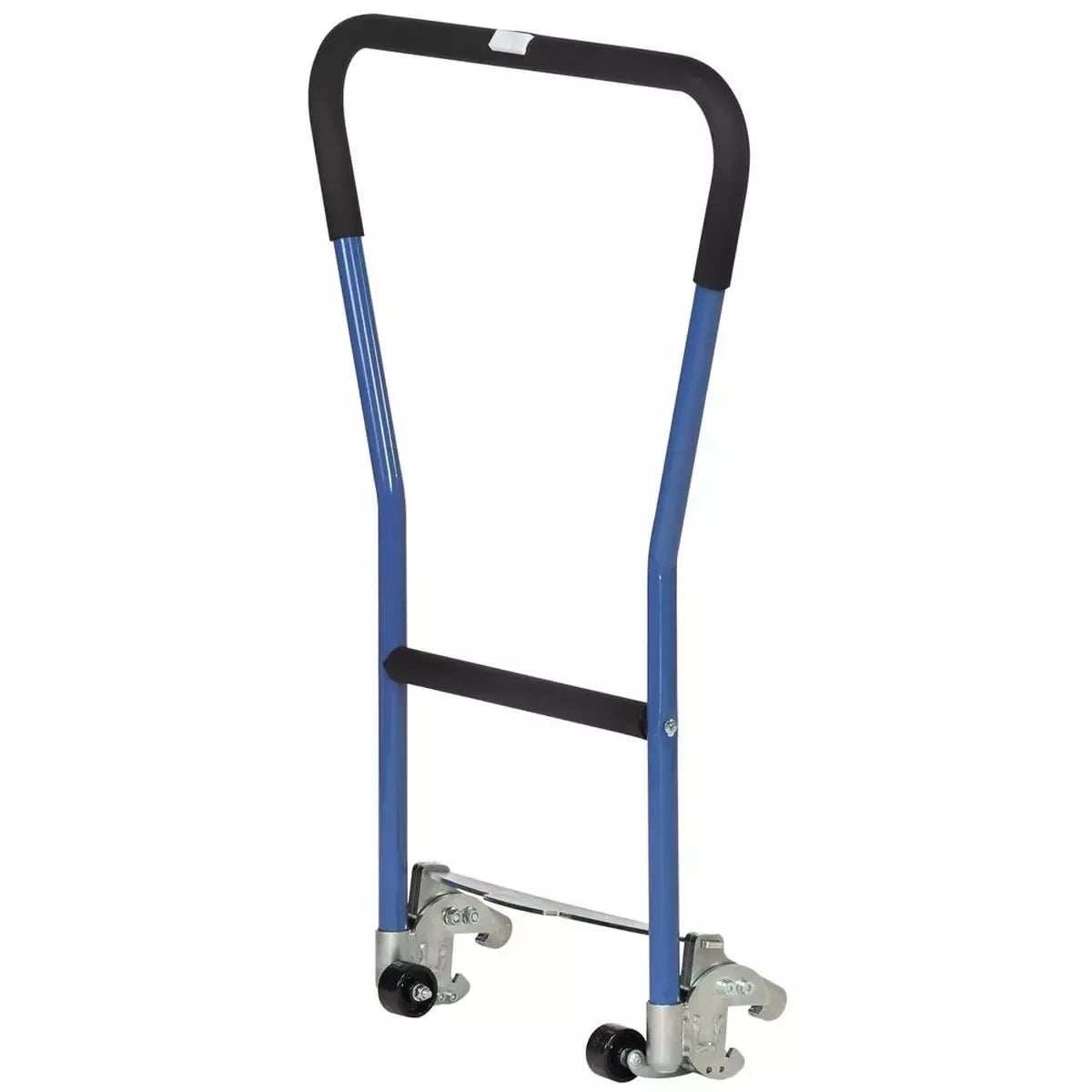Einklinkbarer Rohrschiebebügel, für Paletten-Fahrgestelle, RAL 5007 brillantblau
