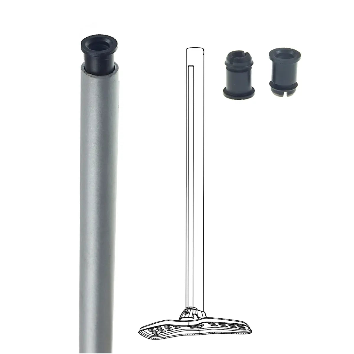 Dichtung für dünnes Pumpenleitrohr (2er Set), für ibombo Fahrrad-Reparaturstation