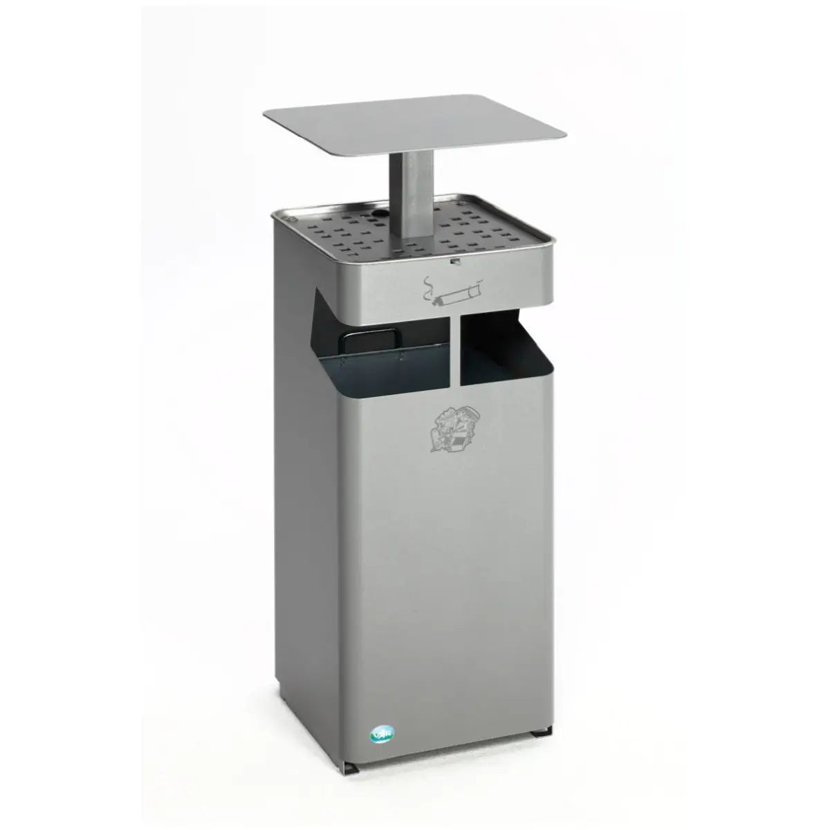 Ascher Abfallsammler mit Dach B 35