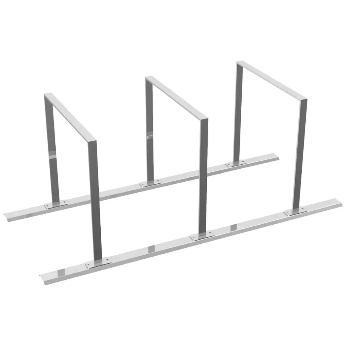 Fahrradanlehnbügel Reihenanlage Stahlrohr 50x12 mm
