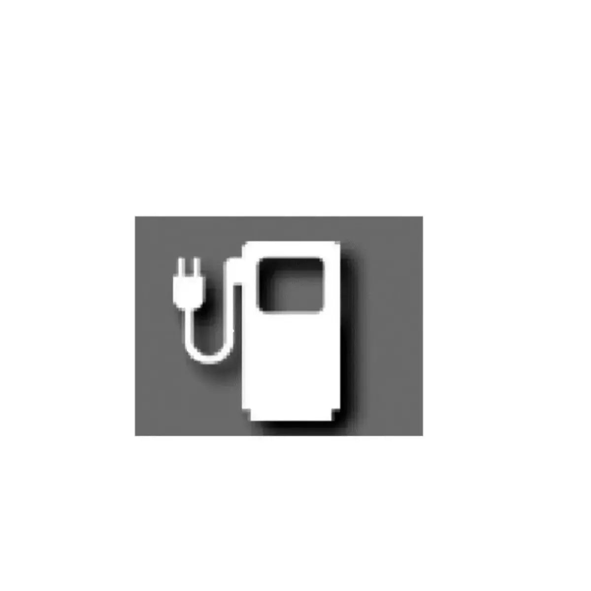 PREMARK™ Parkplatzmarkierung, Ladesäule für Elektrofahrzeuge, 1500 x 1400 mm, weiß – VPE 1 Stück