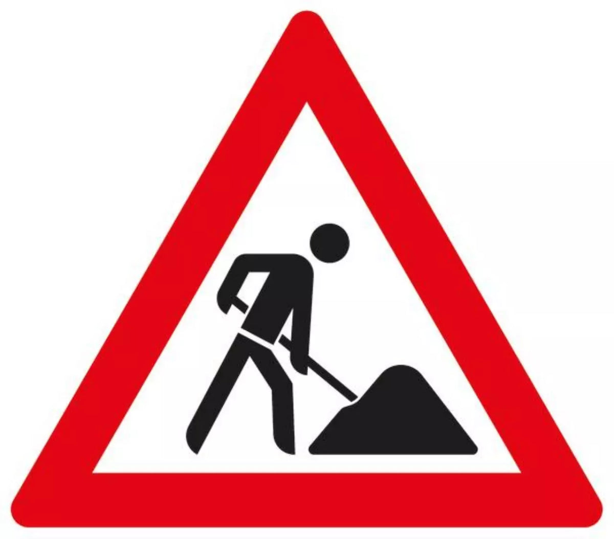 Verkehrszeichen VZ123 Arbeitsstelle
