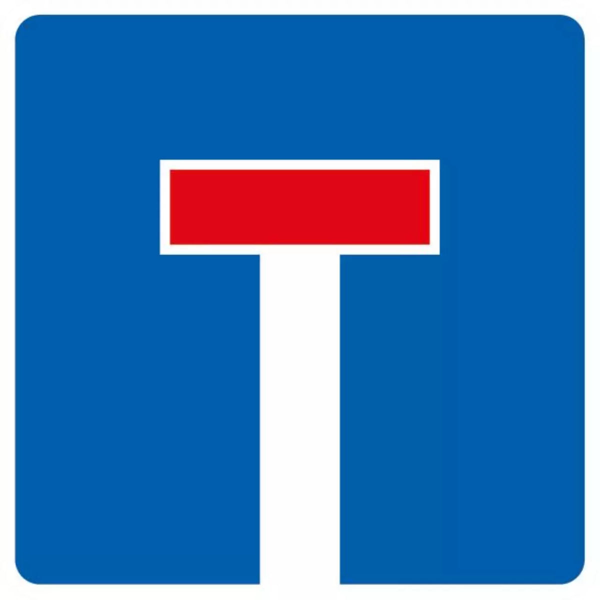 Verkehrszeichen VZ357 Sackgasse