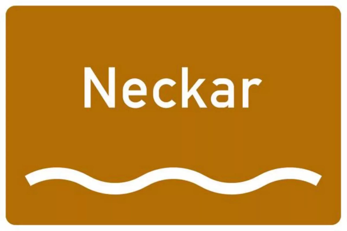 Verkehrszeichen VZ386.1-53 Touristischer Hinweis, Fluss oder Kanal