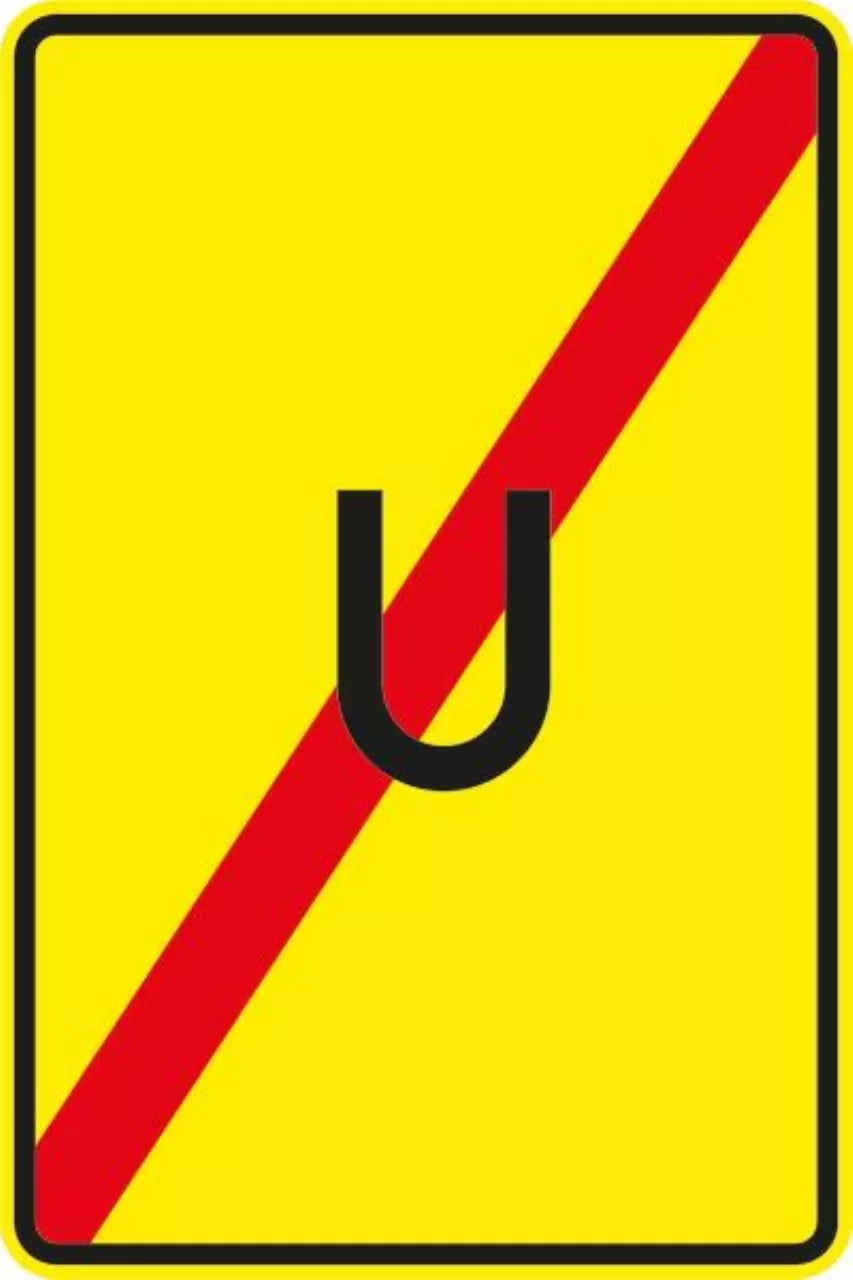 Verkehrszeichen VZ455.2 Ende der Umleitung
