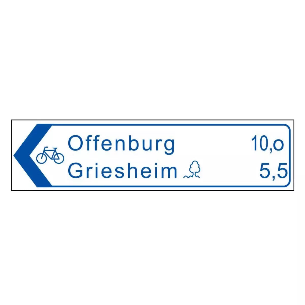 Pfeilwegweiser mit C-Profilrahmen, 250x1000