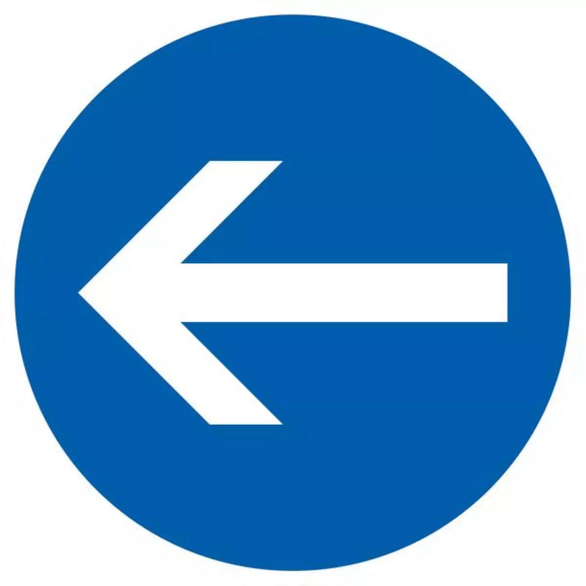 Verkehrszeichen VZ211-10 Vorgeschriebene Fahrtrichtung hier links