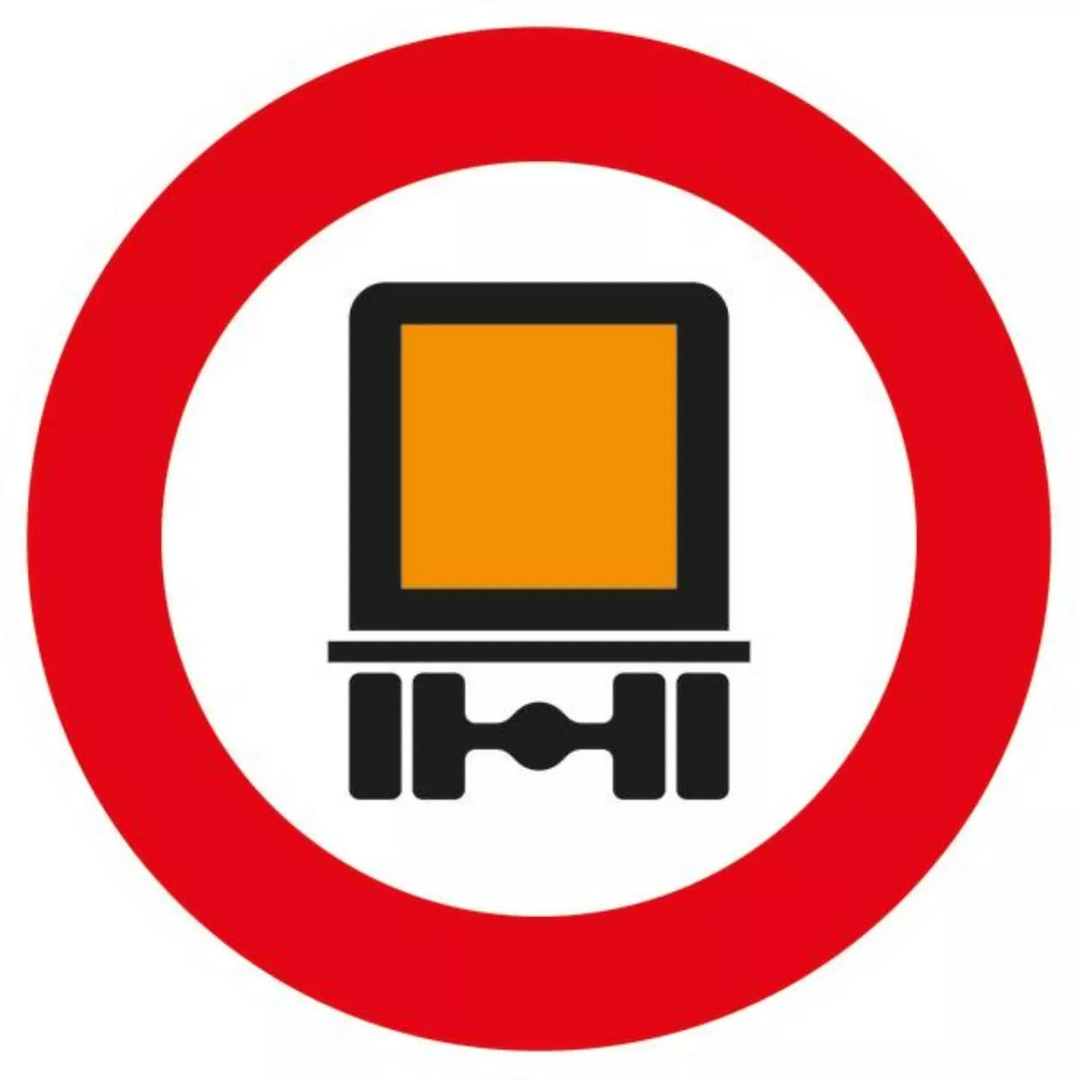Verkehrszeichen VZ261 Verbot für kennzeichnungspflichtige Kraftfahrzeuge mit gefährlichen Gütern
