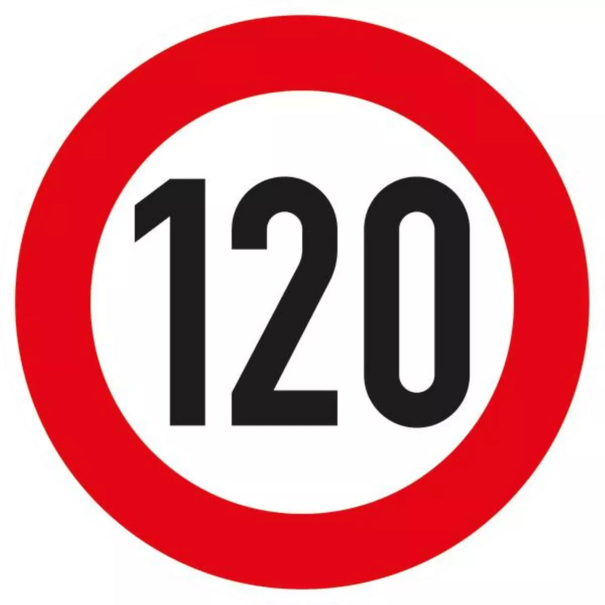 Verkehrszeichen VZ274-120 Zulässige Höchstgeschwindigkeit 120 km/h