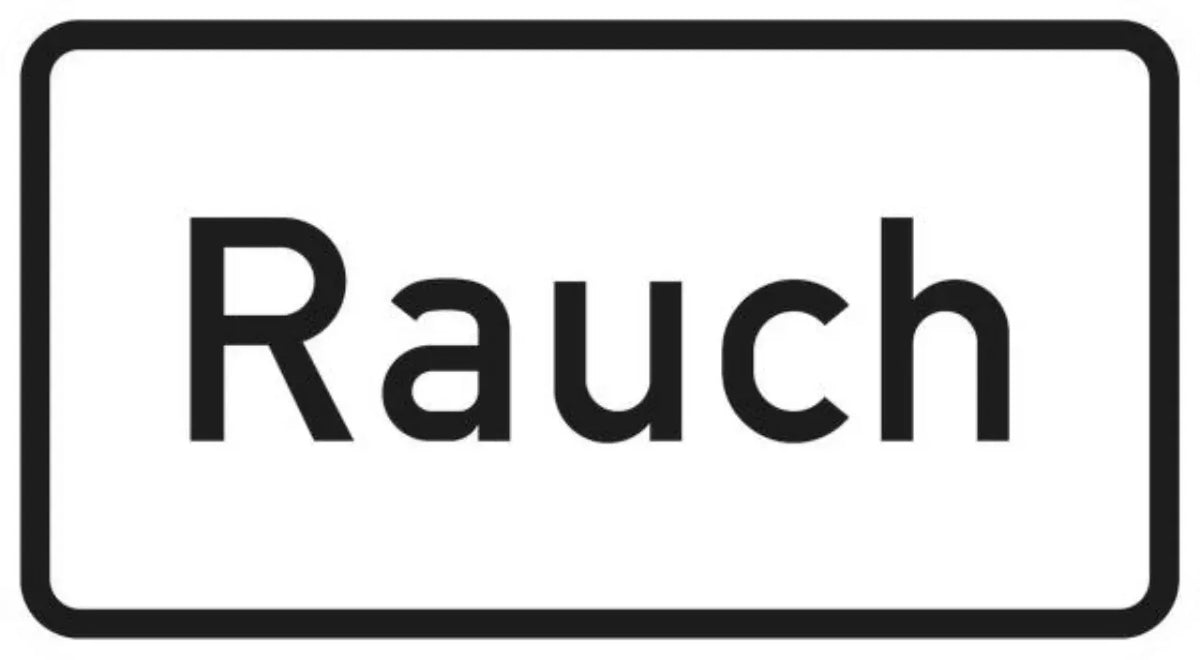 Verkehrszeichen VZ1007-31 Rauch