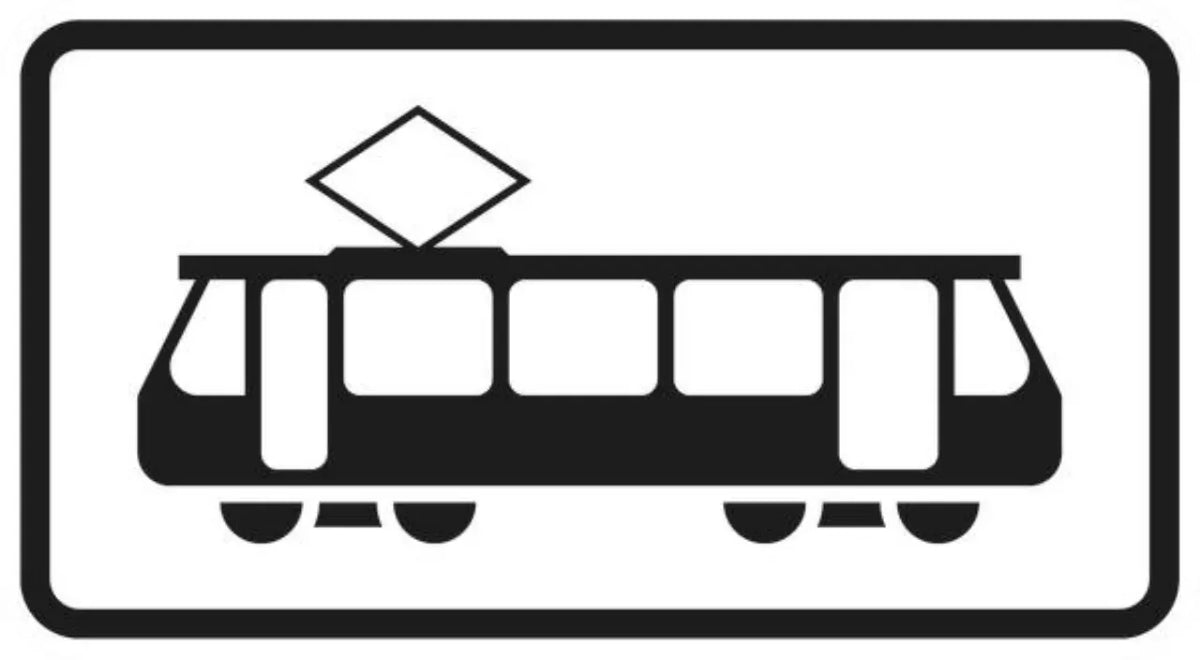Verkehrszeichen VZ1010-56 Straßenbahn