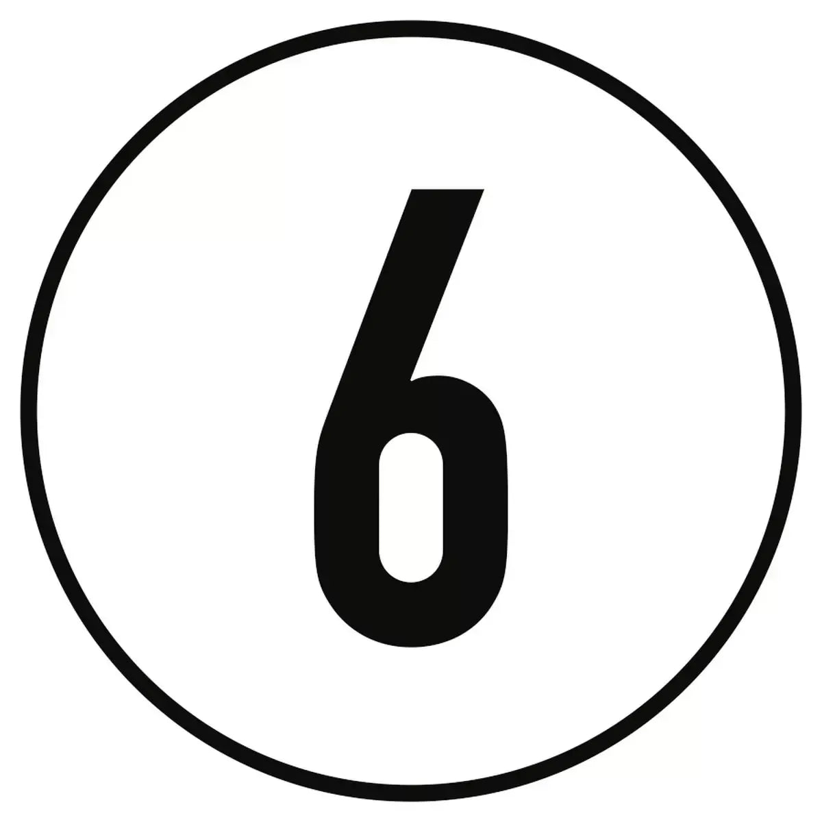 Geschwindigkeitsschild 6 km/h, Textschild, StVZO