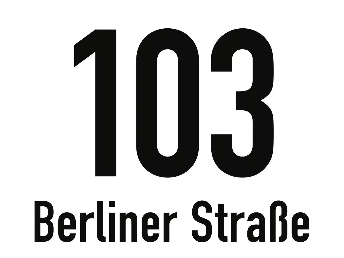 Hausnummernschild mit Straßenangabe weiß, Textschild