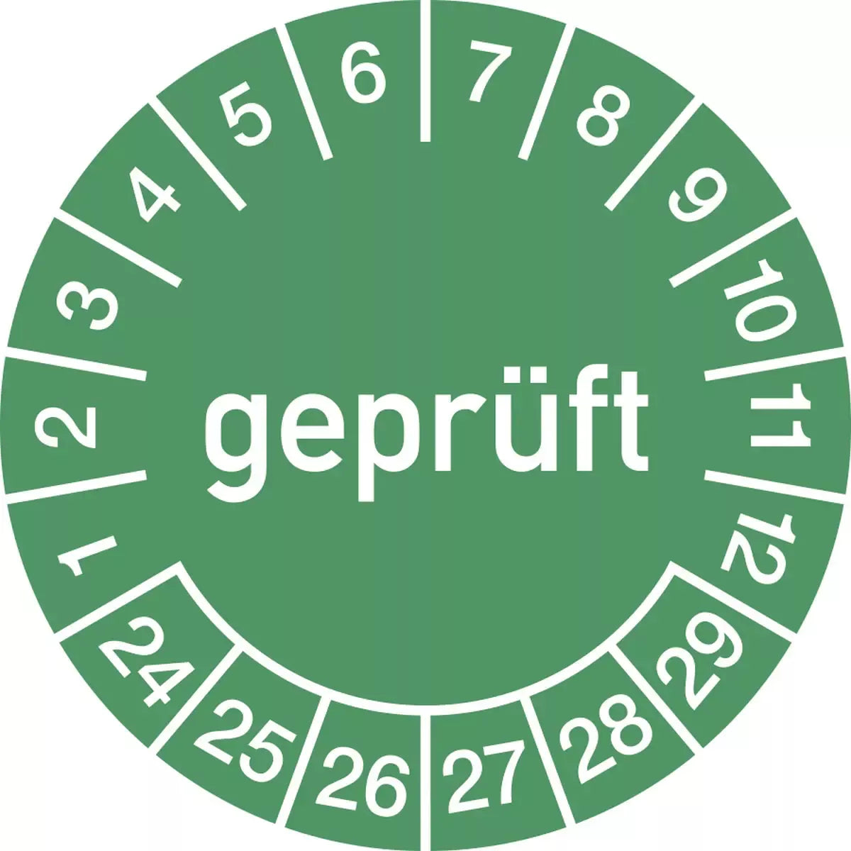 Prüfplakette geprüft 2024 - 2029